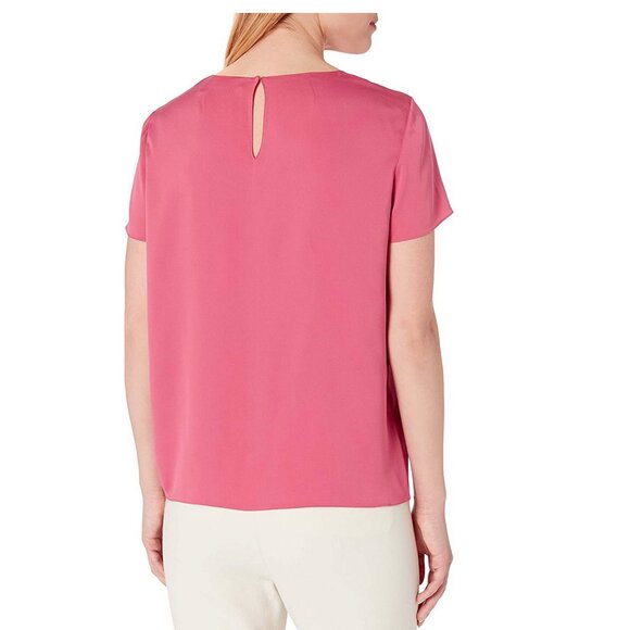 NEW Theory Silk Blend Boxy Fit Stretch Tee – Luxe Workwear/ Everyday Top - Picture 5 of 13